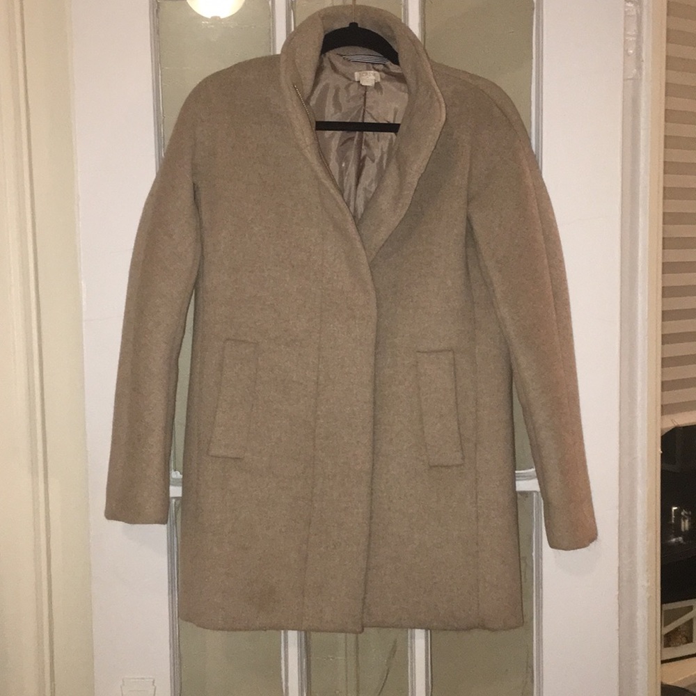 Tan J Crew Factory City Coat